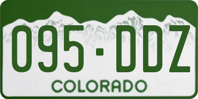 CO license plate 095DDZ