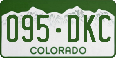 CO license plate 095DKC