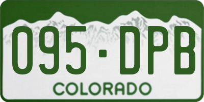 CO license plate 095DPB