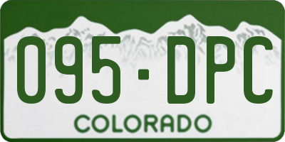 CO license plate 095DPC