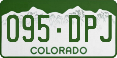 CO license plate 095DPJ