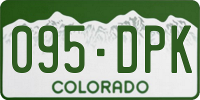 CO license plate 095DPK