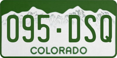 CO license plate 095DSQ