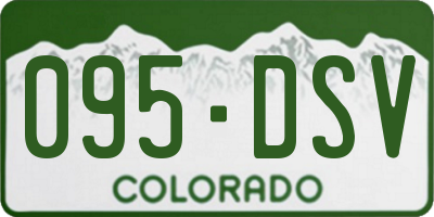 CO license plate 095DSV