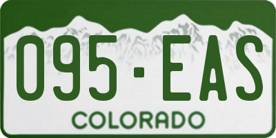 CO license plate 095EAS