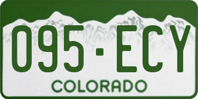 CO license plate 095ECY