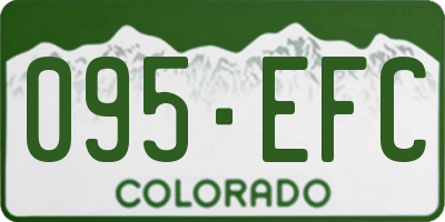 CO license plate 095EFC
