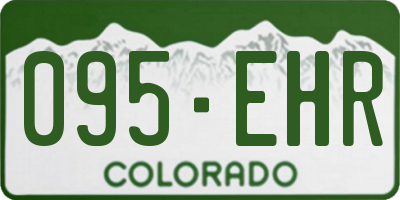 CO license plate 095EHR