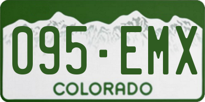 CO license plate 095EMX