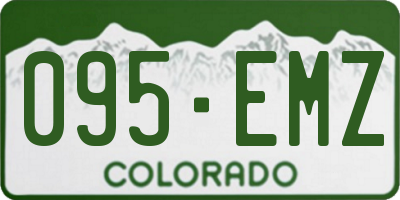 CO license plate 095EMZ