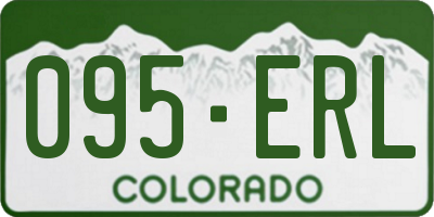 CO license plate 095ERL