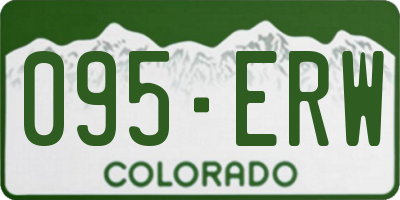 CO license plate 095ERW