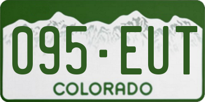 CO license plate 095EUT
