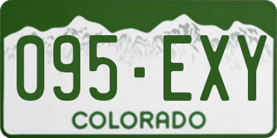 CO license plate 095EXY