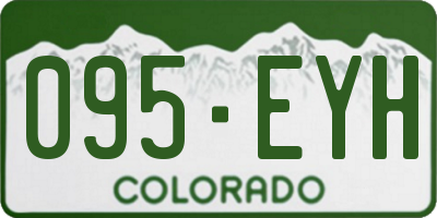 CO license plate 095EYH