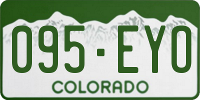 CO license plate 095EYO