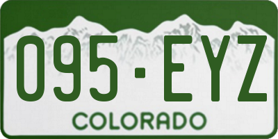 CO license plate 095EYZ