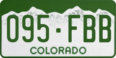 CO license plate 095FBB