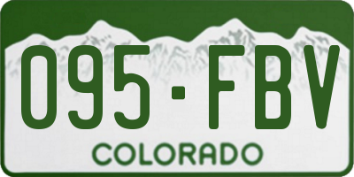 CO license plate 095FBV