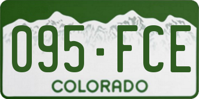 CO license plate 095FCE