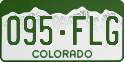 CO license plate 095FLG