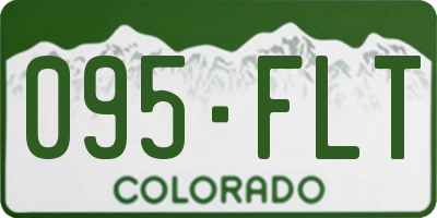CO license plate 095FLT