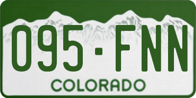 CO license plate 095FNN