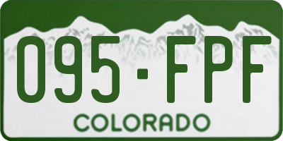 CO license plate 095FPF