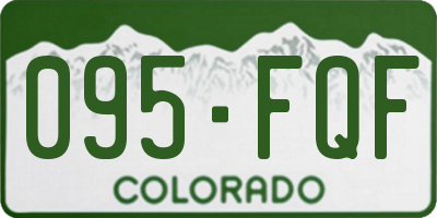 CO license plate 095FQF