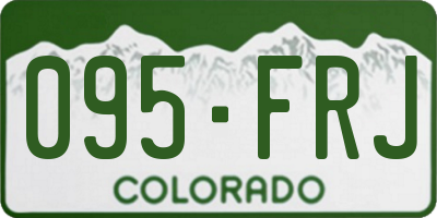 CO license plate 095FRJ