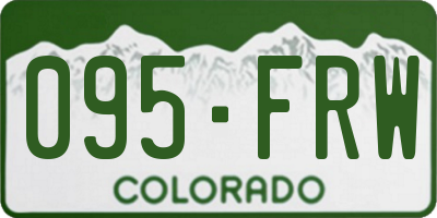 CO license plate 095FRW