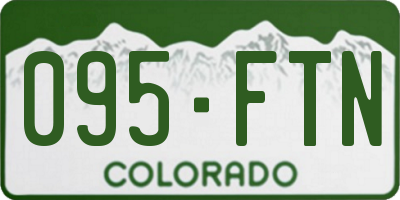 CO license plate 095FTN