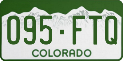 CO license plate 095FTQ