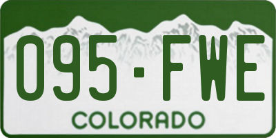 CO license plate 095FWE