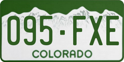 CO license plate 095FXE