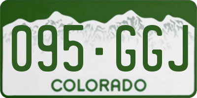 CO license plate 095GGJ