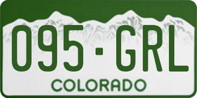 CO license plate 095GRL