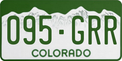 CO license plate 095GRR