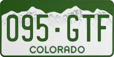 CO license plate 095GTF