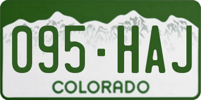 CO license plate 095HAJ