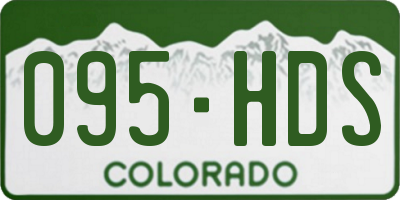 CO license plate 095HDS