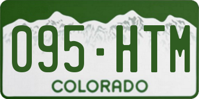 CO license plate 095HTM