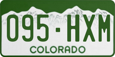 CO license plate 095HXM