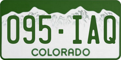 CO license plate 095IAQ