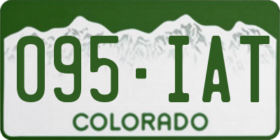 CO license plate 095IAT