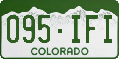 CO license plate 095IFI