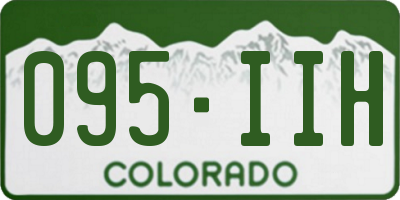 CO license plate 095IIH