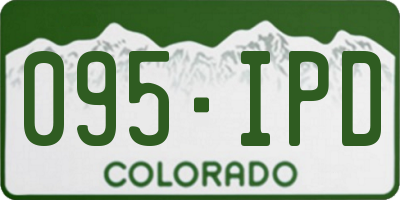 CO license plate 095IPD