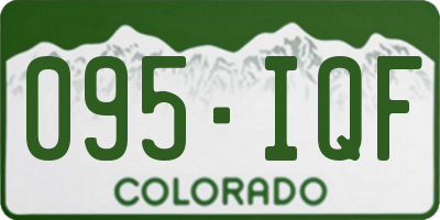 CO license plate 095IQF