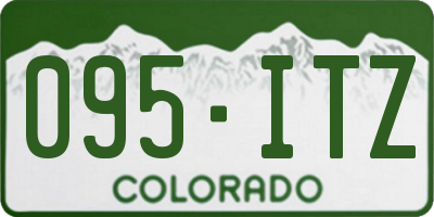CO license plate 095ITZ